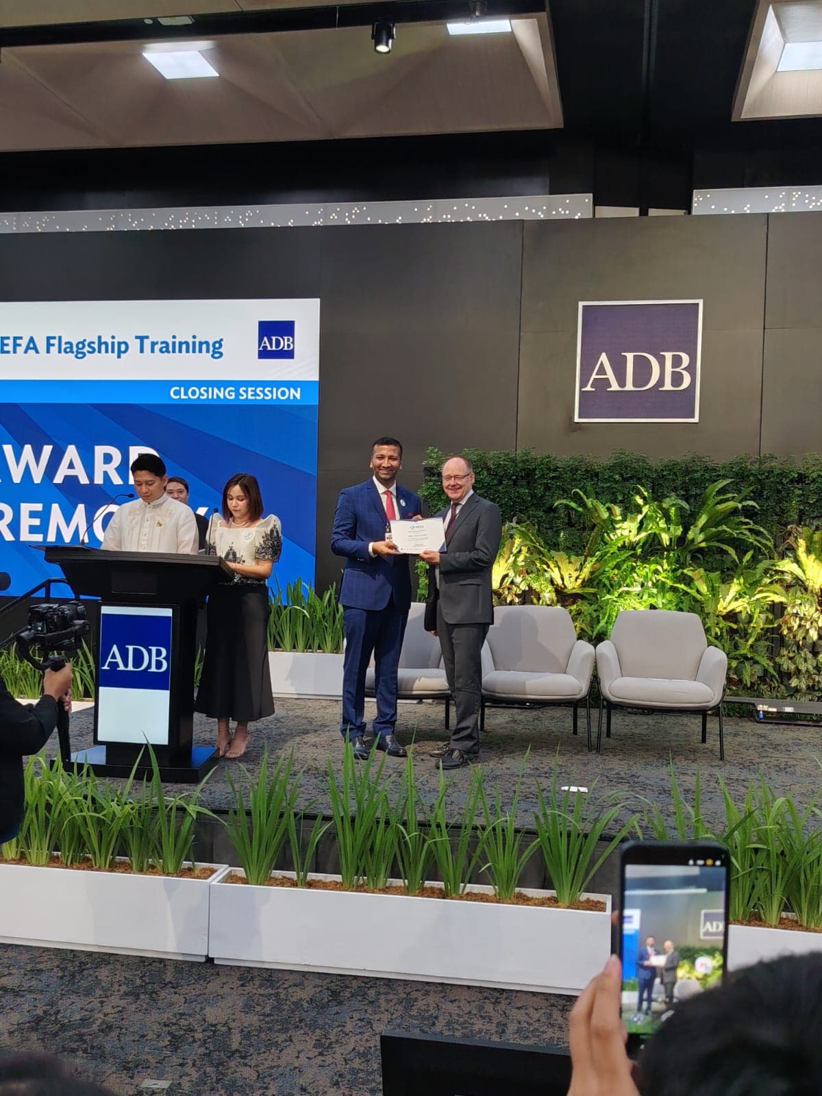 Certificate ceremony